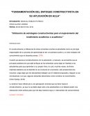 Fundamentación del enfoque constructivsta en su aplicación en aula