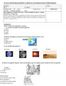EVALUACIÓN DIAGNOSTICA CIENCIA NATURALES SEGUNDO BÁSICO