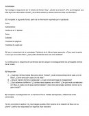 Trabajo Practico del libro “El retrato de Dorian Gray”