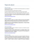 Tipos de cancer