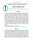 Agitación: suspensión de sólidos