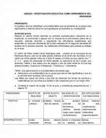 INVESTIGACION EDUCATIVA COMO HERRAMIENTA DEL PROFESOR. Página 1