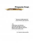 Proyectos de exportación DR (Root Beer) Seminario de Mercadotecnia