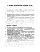 El Fantasma del Positivismo en las Ciencias Sociales