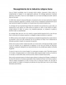 Resurgimiento de la industria relojera Suiza