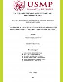 Informe de aplicación de un regimen aduanero, en las empresas Cassinelli y Backus