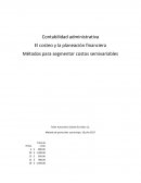 El costeo y la planeación financiera