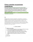 Como resolver ecuaciones