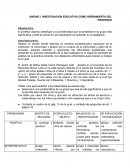 INVESTIGACION EDUCATIVA COMO HERRAMIENTA DEL PROFESOR