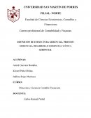 DEFINICIÓN DE ESTRUCTURA GERENCIAL, PROCESO GERENCIAL, DESARROLLO GERENCIAL Y ÉTICA GERENCIAL