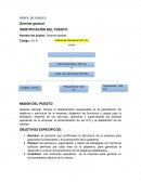 PERFIL DE PUESTO. Gerente general