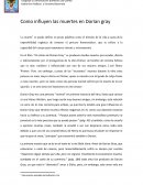 Como influyen las muertes en Dorian gray