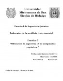 Laboratorio de análisis instrumental Practica 7 “Obtención de espectros IR de compuestos orgánicos ”