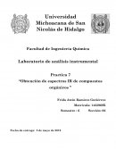 Laboratorio de análisis instrumental Practica 7 “Obtención de espectros IR de compuestos orgánicos ”