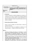 EJEMPLO DE INFORME EJECUTIVO DE NECESIDADES