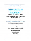 INFORME ACADEMICO “CONOCE A TU ESCUELA”