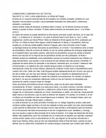 COMENTARIO COMPARATIVO DE TEXTOS. Página 1