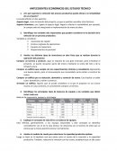 Antecedentes económicos del estudio técnico