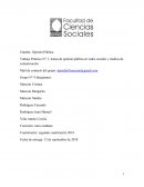 Análisis de temas de opinión pública en una red social