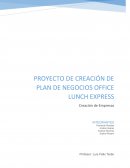 Plan Estratégico Office lunch Express