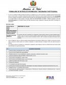 FORMULARIO DE ENTREGA DE INFORMACION FUNCIONARIA E INSTITUCIONAL