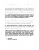 ¿Por qué República Dominicana no progresa de manera efectiva?