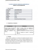 PLANIFICACIÓN DE UNIDAD DE APRENDIZAJE