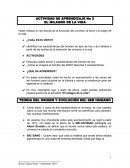 Actividad de aprendizaje No 2 El milagro de la vida