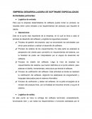 EMPRESA DESARROLLADORA DE SOFTWARE ESPECIALIZADO