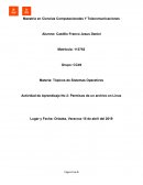 Tópicos de Sistemas Operativos Actividad de Aprendizaje No 2: Permisos de un archivo en Linux