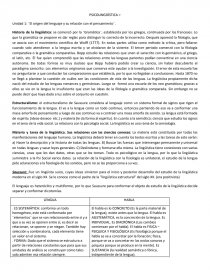 ¨El origen del lenguaje y su relación con el pensamiento¨. Página 1