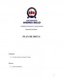 Educación Parvularia. PLAN DE DIETA