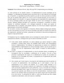 Relatoria Implementing New Technology