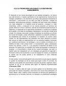 LA TECNOLOGÍA APLICABLE A LA GESTIÓN DEL CONOCIMIENTO
