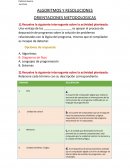 Algoritmos y resoluciones. Orientaciones metodologicas