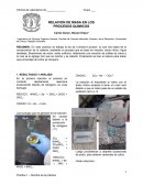 Laboratorio de quimica 1 RELACION DE MASA EN LOS PROCESOS QUIMICOS