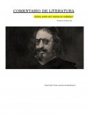 COMENTARIO DE LITERATURA ¡Cómo entre mis manos te resbalas!