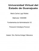 Fundamentos de Administración V2 Planeación Estratégica Personal