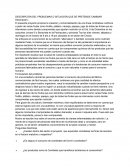 DESCRIPCIÓN DEL PROBLEMAS O SITUACIÓN QUE SE PRETENDE CAMBIAR