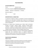 PLAN ANALÍTICO Ingeniería Industrial