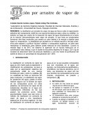 Laboratorio de quimica 2. Destilación por arrastre de vapor de agua