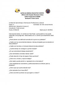 INFORMACION LABORAL Y PROFESIONAL ETAPA 4. Página 1