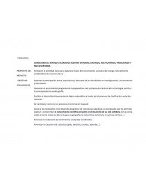 CONOCIENDO EL MANGO VALORAMOS NUESTRO ENTORNO, CREAMOS, NOS NUTRIMOS, PRODUCIMOS Y NOS DIVERTIMOS. Página 1