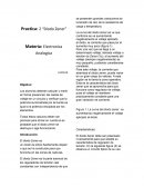 Practica: 2 “Diodo Zener” Materia: Electronica Analogica