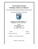 INFORME DE LABORATORIO Nº01 ¨BIOQUIMICA DE LOS ALIMENTOS¨