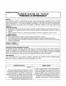 C O M E N T A R I OS D E T E X T O “PERDONAR LO IMPERDONABLE”