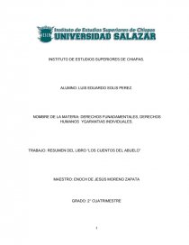 DERECHOS FUNADAMENTALES, DERECHOS HUMANOS Y GARANTIAS INDIVIDUALES. Página 1