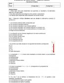 Prueba matemática séptimo