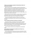 ¿Cuáles son los principales conceptos de la demanda que inciden en la conducta del consumidor?