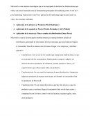 Escrito sobre Microsoft